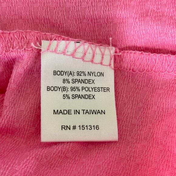 Bette & Court Skort Size M Pink Black Textured Knit Stretch Pull On Tennis Golf - Picture 9 of 10